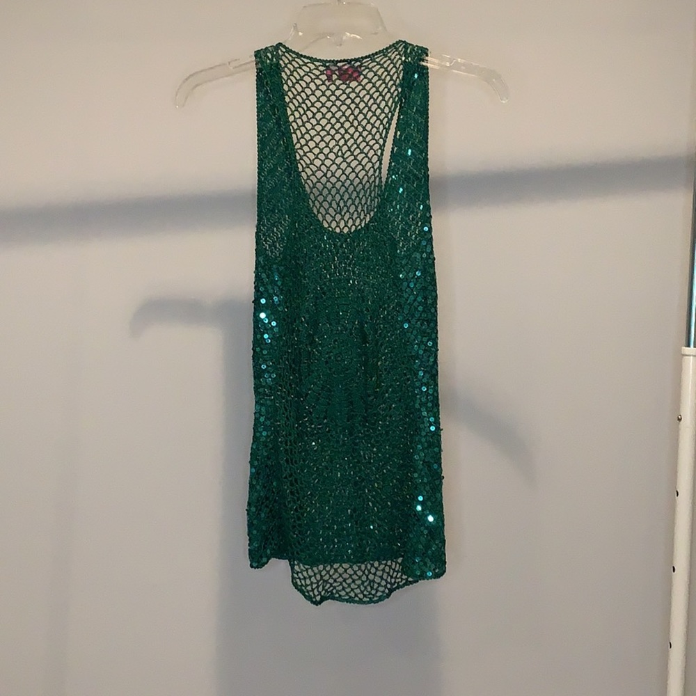 Green Sequence Top - Picture 2 of 4